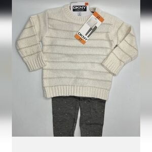 DKNY Kids' 2-piece Chenille Set White Sweater